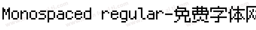 Monospaced regular字体转换